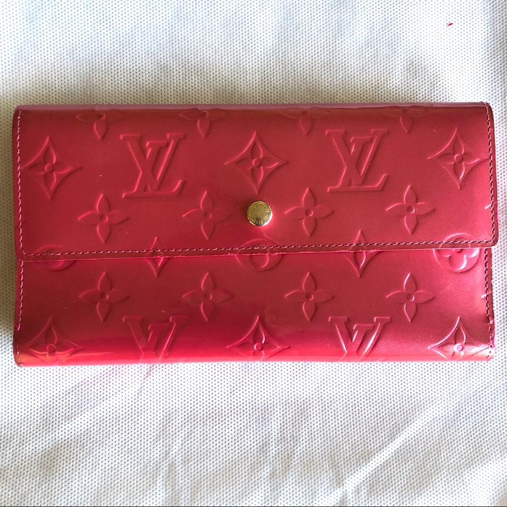 Authentic Louis Vuitton hot pink wallet